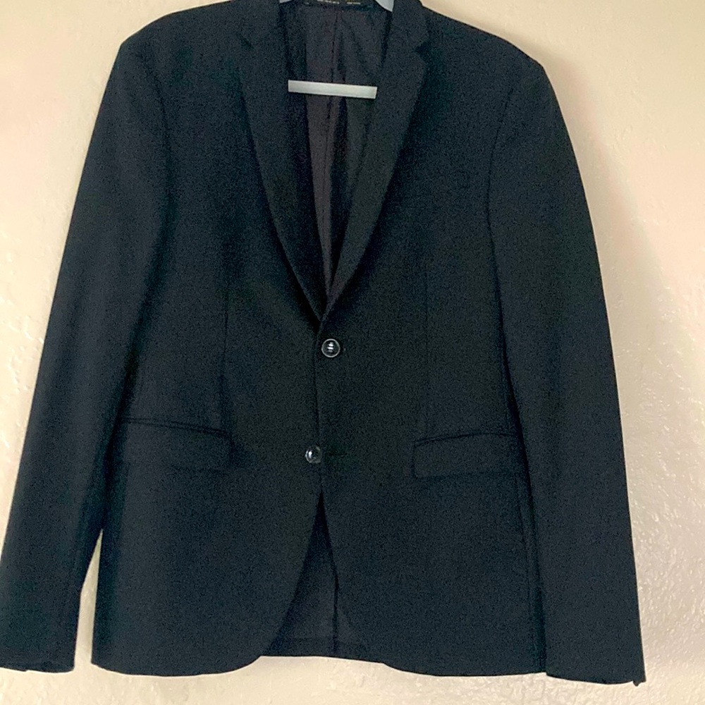 Zara men’s classic black blazer. Size 40 US